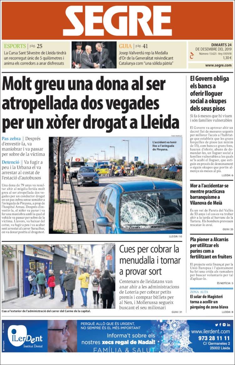 Portada de Segre (Espa&ntilde;a)