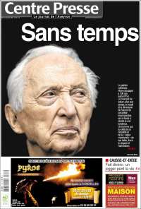Portada de Centre Presse (Francia)