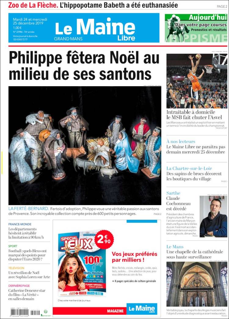 Portada de Le Maine Libre (Francia)