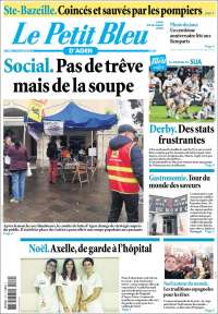 Portada de Le Petit Bleu (Francia)