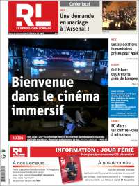 Portada de Le Republicain Lorrain (Francia)