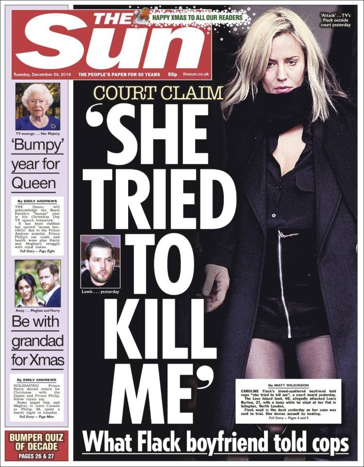 Portada de The Sun (Reino Unido)