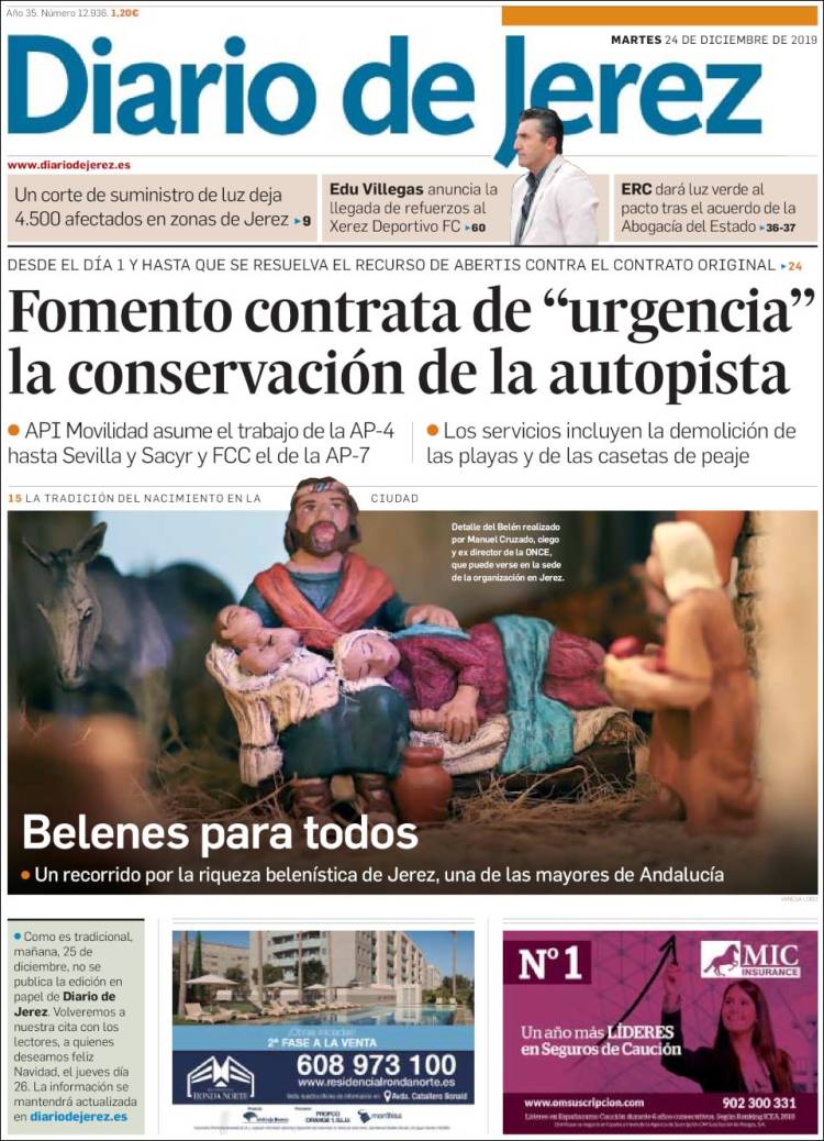 Portada de Diario de Jerez (Espa&ntilde;a)