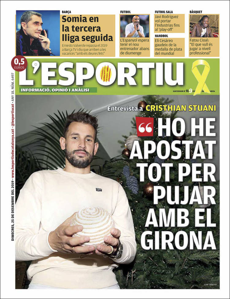 Portada de L'Esportiu : Girona (Espa&ntilde;a)