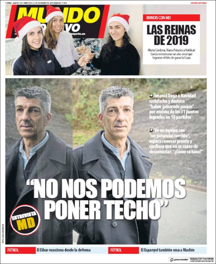 Portada de Mundo Deportivo Gipuzkoa (Espa&ntilde;a)