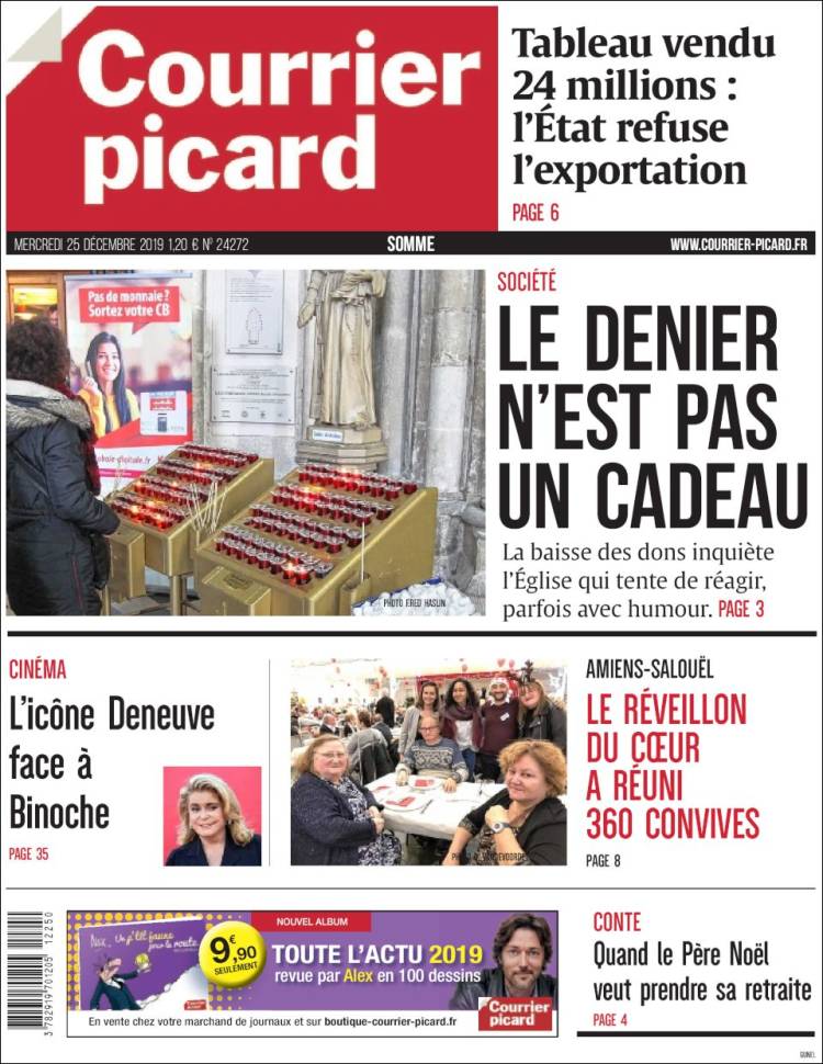 Portada de Courrier Picard (Francia)