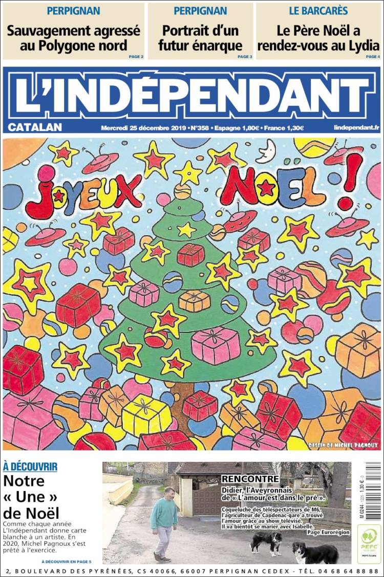 Portada de Le Indépendant (Francia)