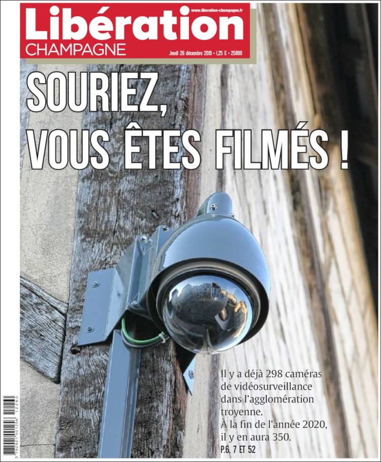 Portada de Libération Champagne (Francia)