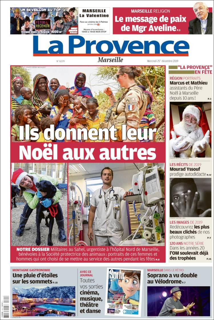 Portada de La Provence (Francia)
