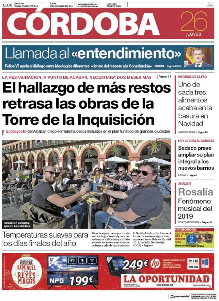 Portada de Diario de Córdoba (Espa&ntilde;a)