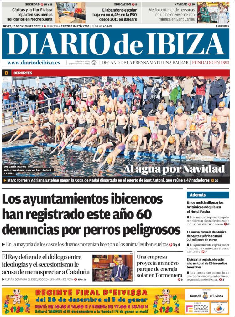 Portada de Diario de Ibiza (Espa&ntilde;a)