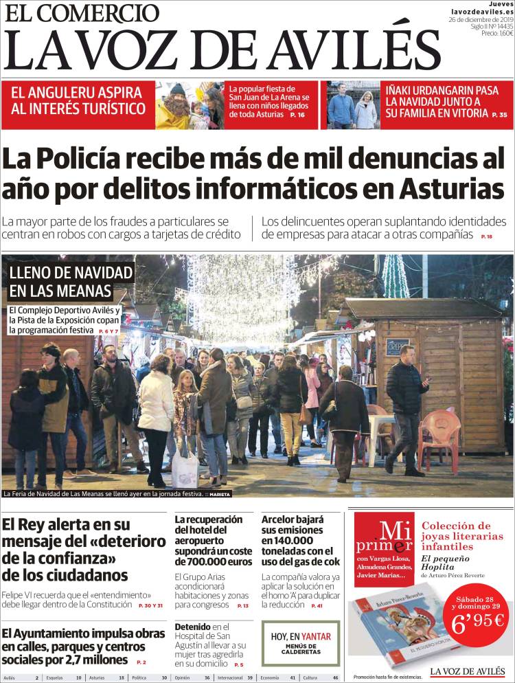 Portada de El Comercio - Avilés (Espa&ntilde;a)