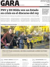 Portada de Gara (Espa&ntilde;a)