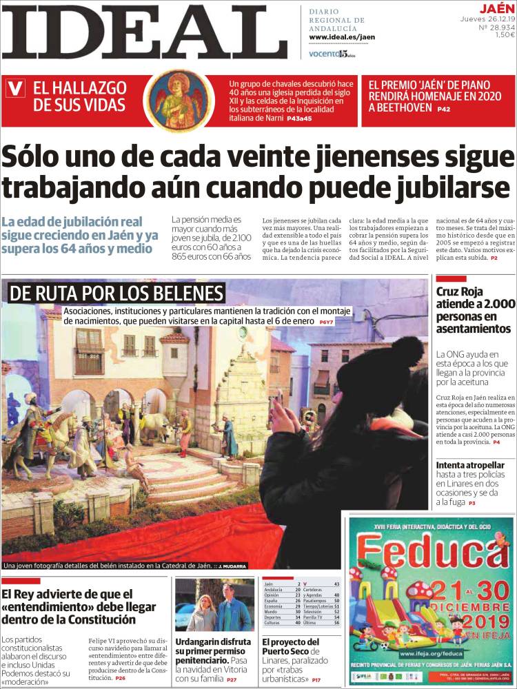 Portada de El Ideal de Jaén (Espa&ntilde;a)