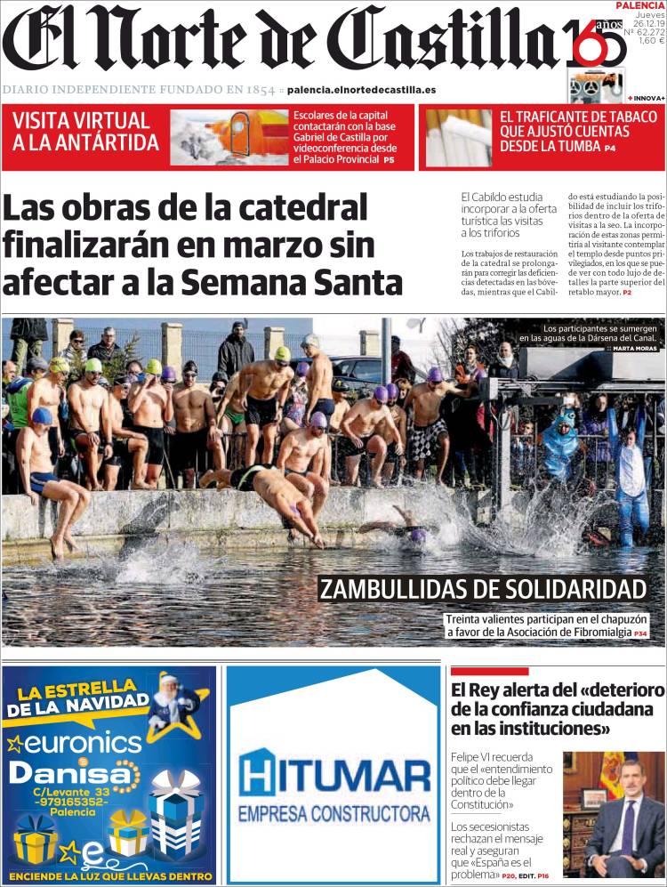 Portada de Norte de Castilla - Palencia (Espa&ntilde;a)