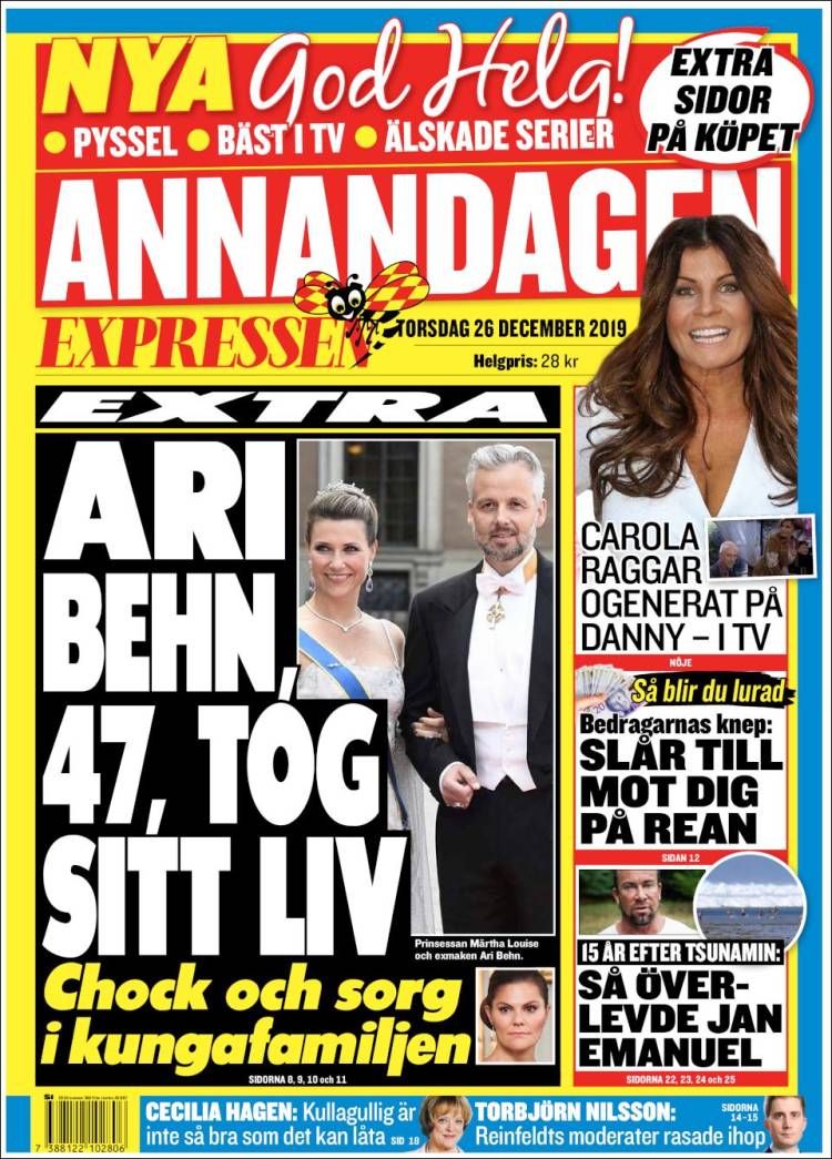 Portada de Expressen (Suecia)