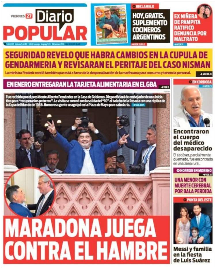 Portada de Diario Popular (Argentina)
