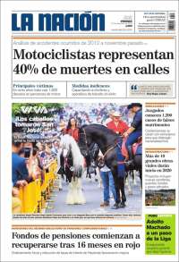 Portada de La Nación - Costa Rica (Costa Rica)