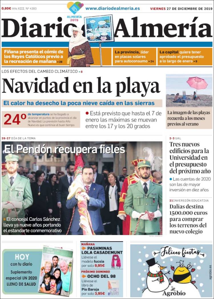 Portada de Diario de Almería (Espa&ntilde;a)