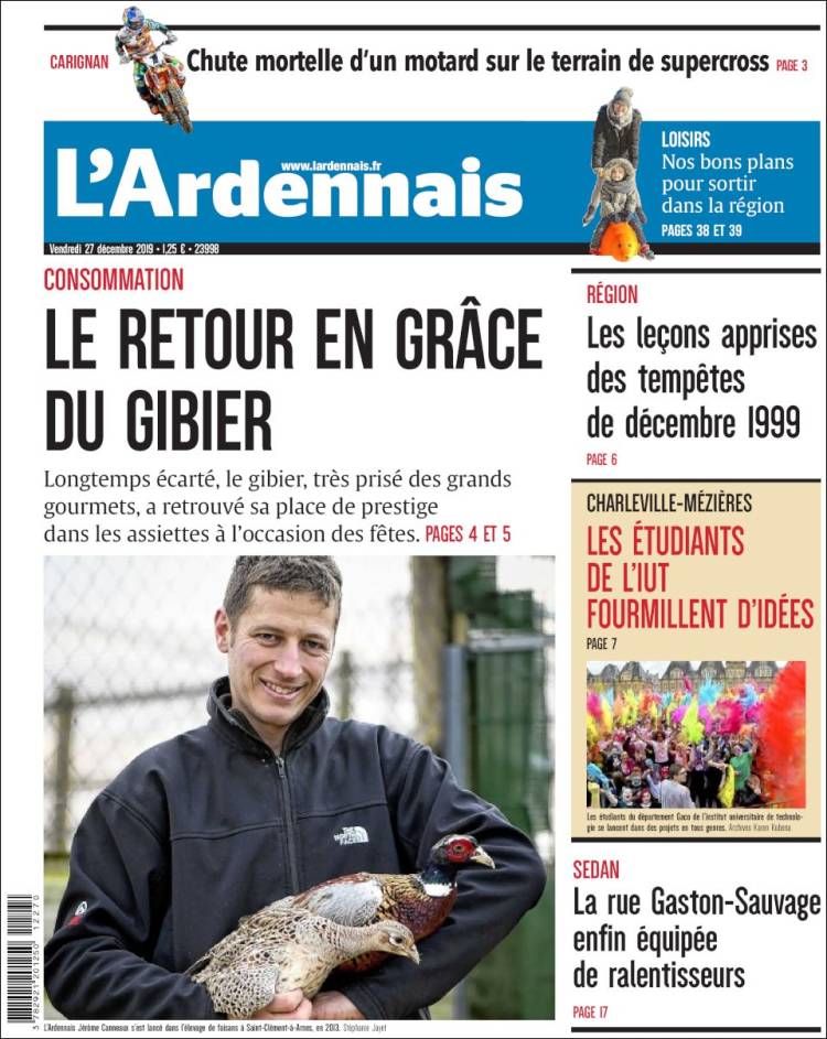 Portada de L'Ardenais (Francia)