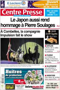 Portada de Centre Presse (Francia)