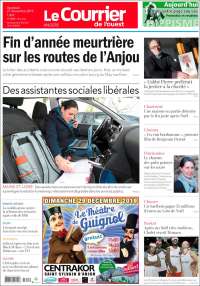 Portada de Le Courrier de l'Ouest (Francia)
