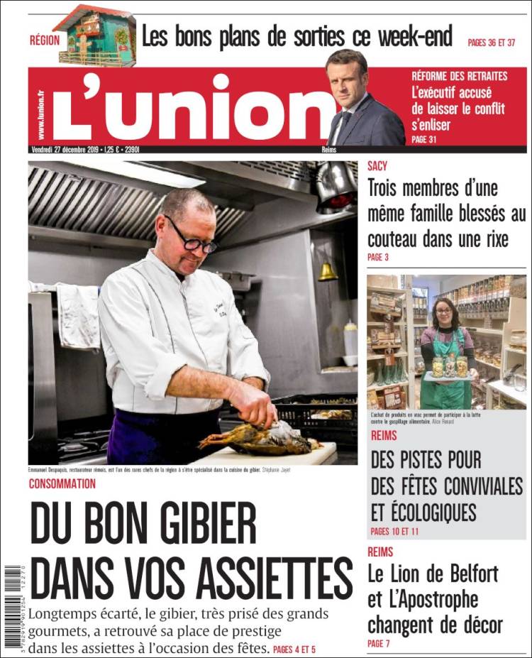 Portada de L'Union (Francia)