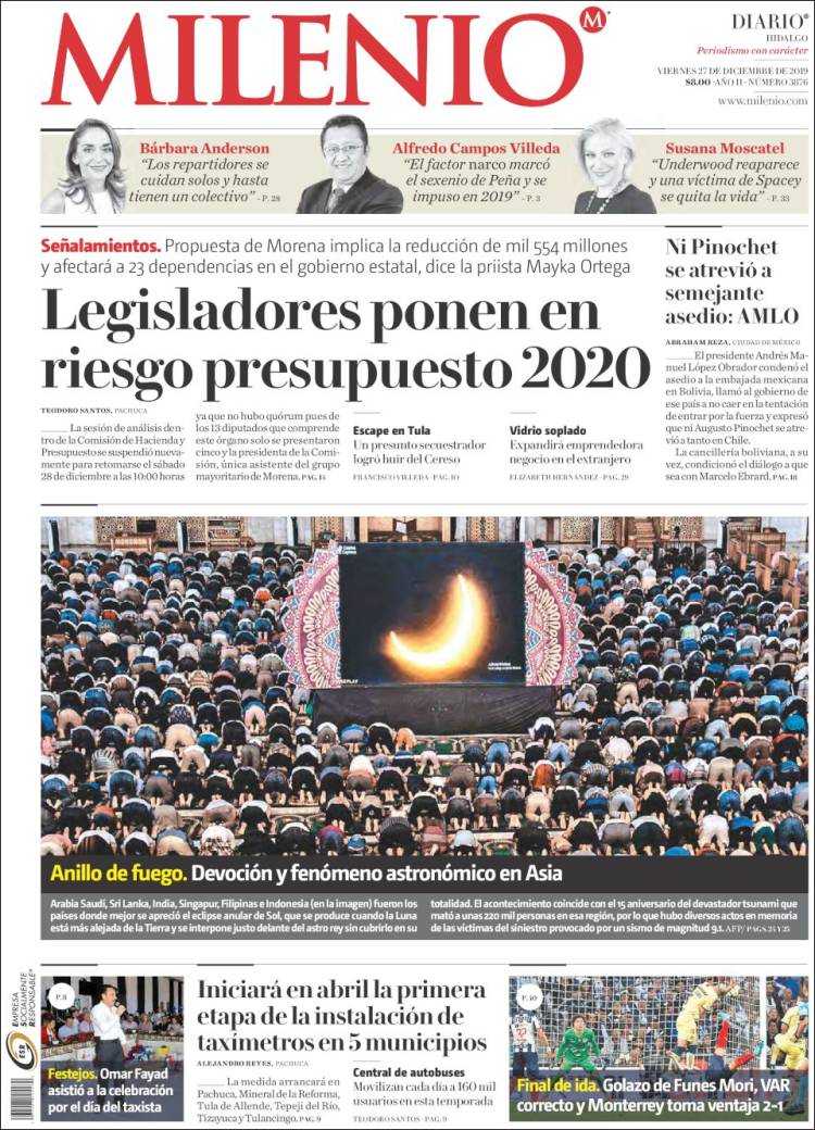 Portada de Milenio de Hidalgo (México)