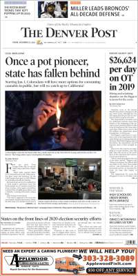 Portada de The Denver Post (USA)