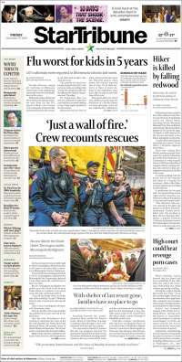 Portada de Star Tribune (USA)