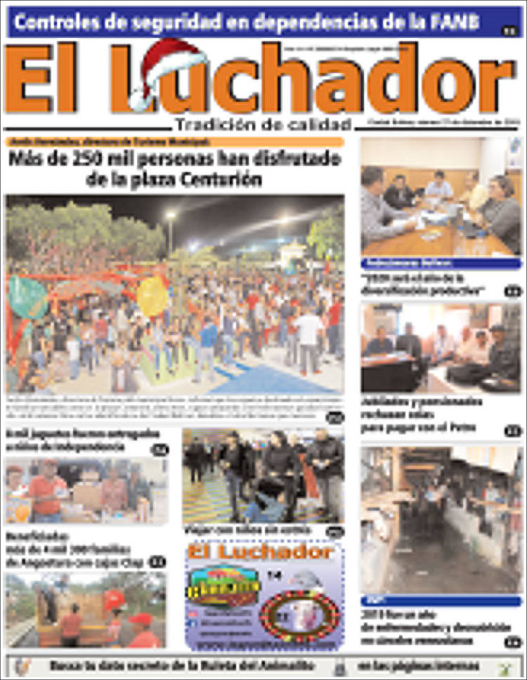 Portada de El Luchador (Venezuela)