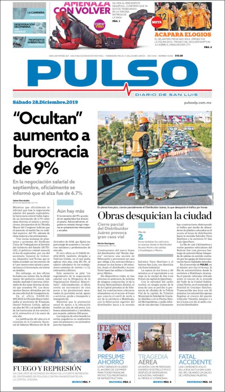 Portada de Pulso (México)