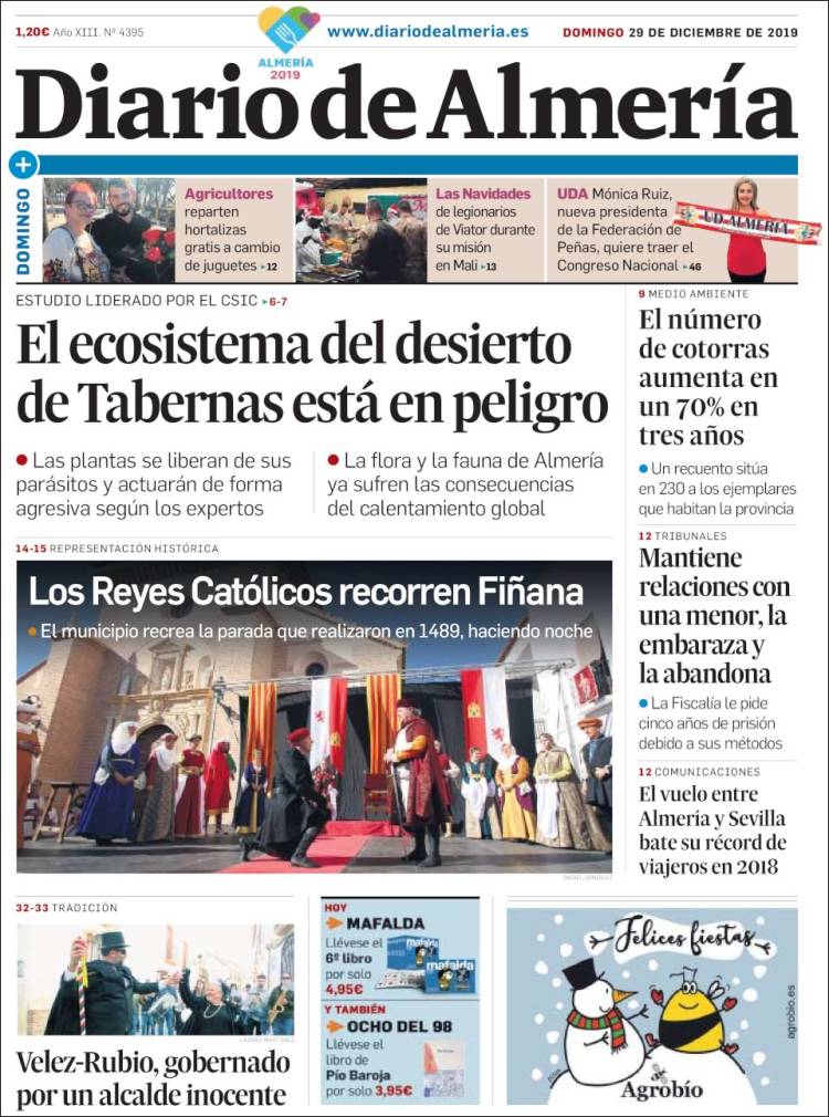 Portada de Diario de Almería (Espa&ntilde;a)