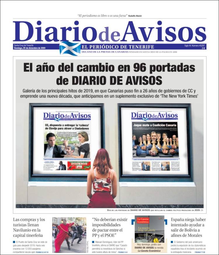 Portada de Diarios de Avisos (Espa&ntilde;a)