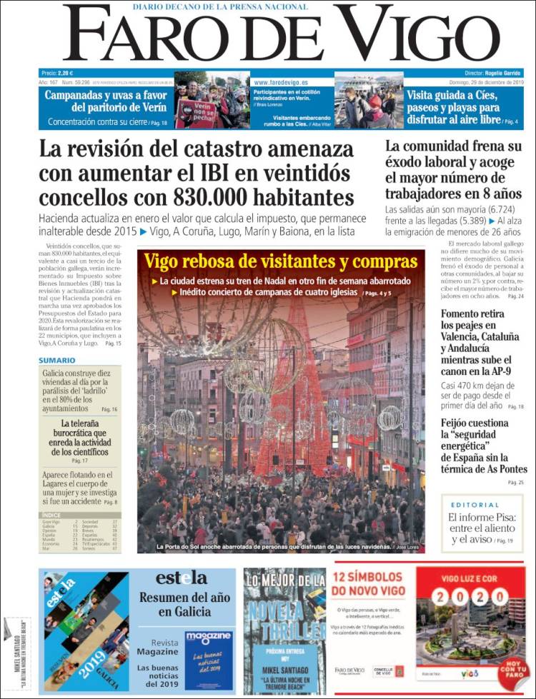 Portada de Faro de Vigo (Espa&ntilde;a)