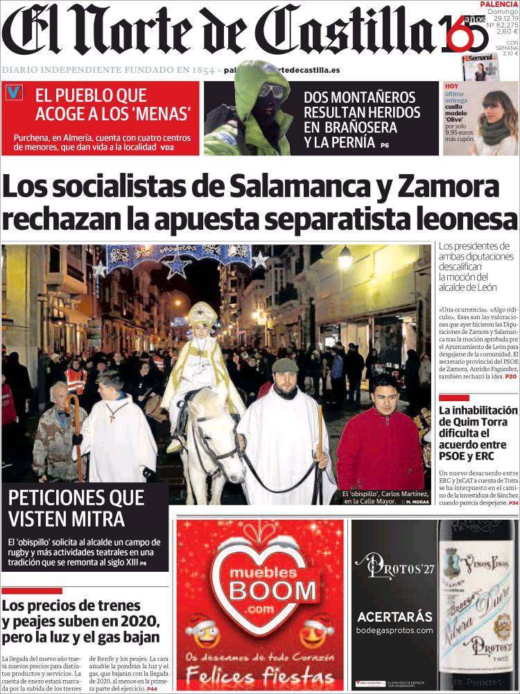 Portada de Norte de Castilla - Palencia (Espa&ntilde;a)