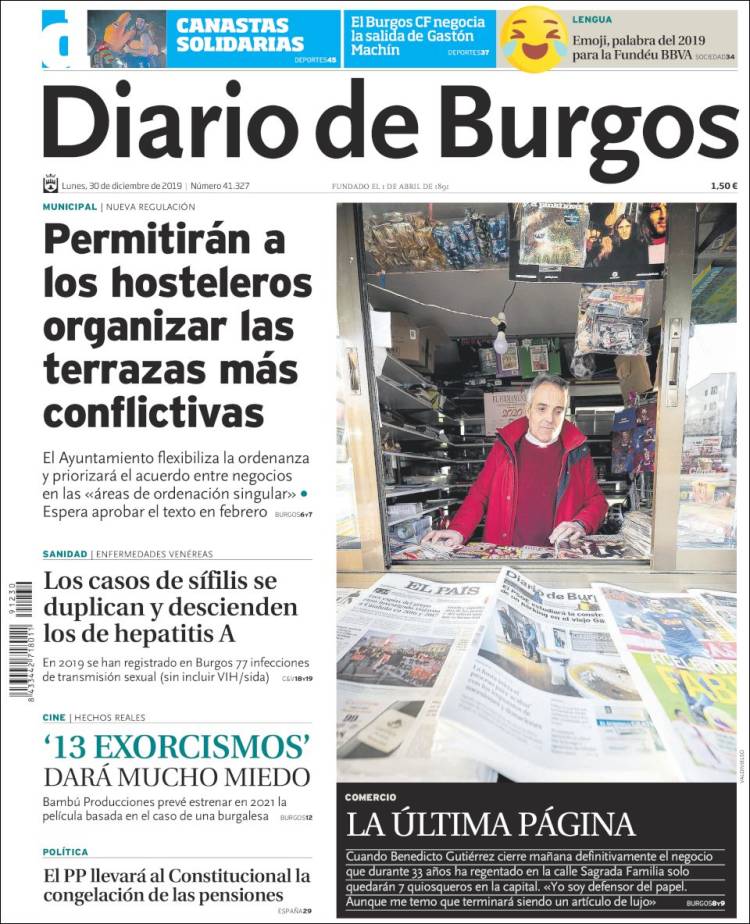 Portada de Diario de Burgos (Espa&ntilde;a)