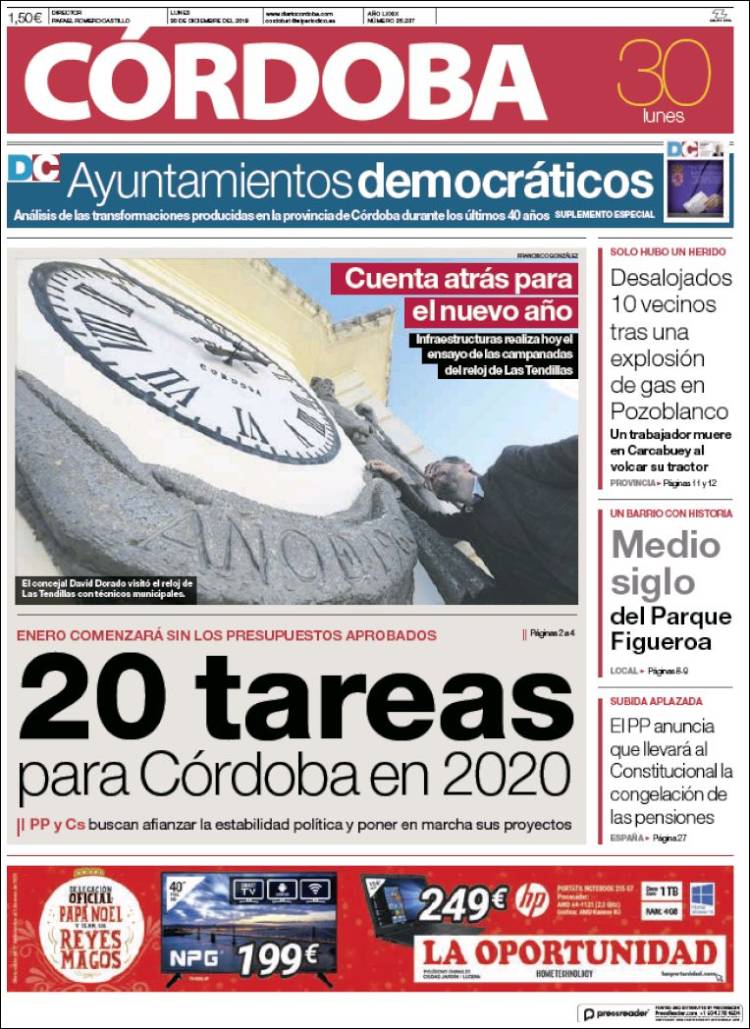 Portada de Diario de Córdoba (Espa&ntilde;a)