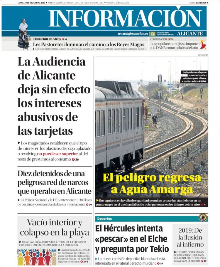 Portada de Diario Información (Espa&ntilde;a)