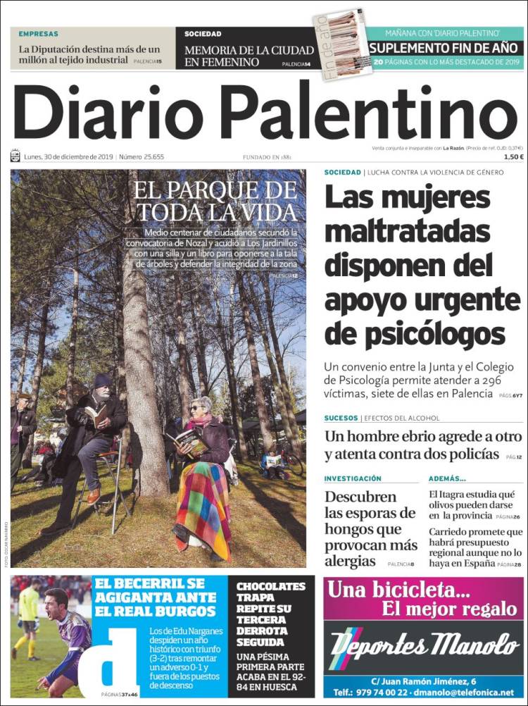 Portada de Diario Palentino (Espa&ntilde;a)
