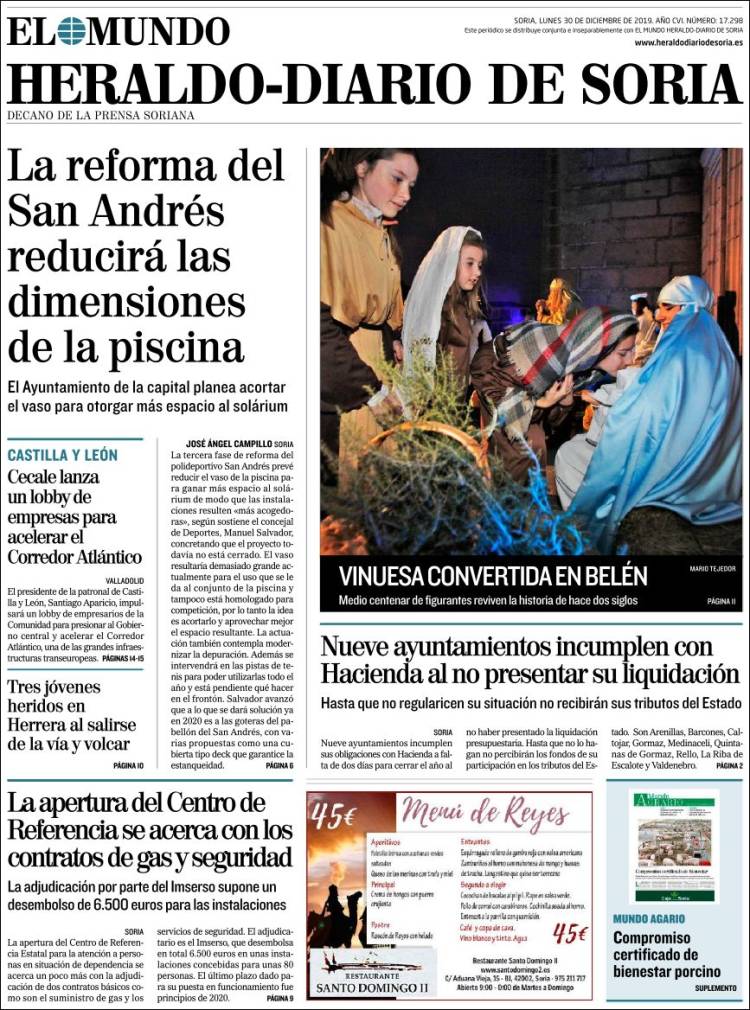 Portada de Diario de Soria (Espa&ntilde;a)