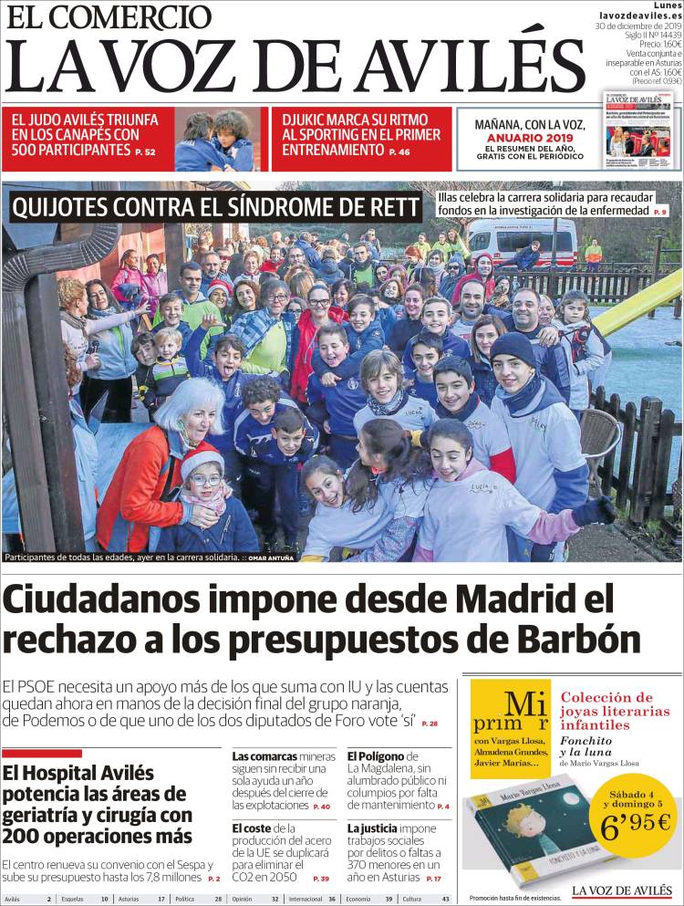 Portada de El Comercio - Avilés (Espa&ntilde;a)