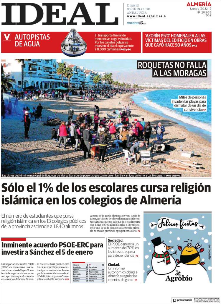 Portada de Ideal Almeria (Espa&ntilde;a)