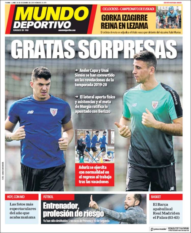 Portada de Mundo Deportivo Bizkaia (Espa&ntilde;a)