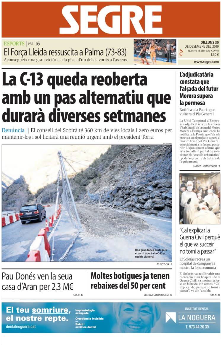 Portada de Segre (Espa&ntilde;a)