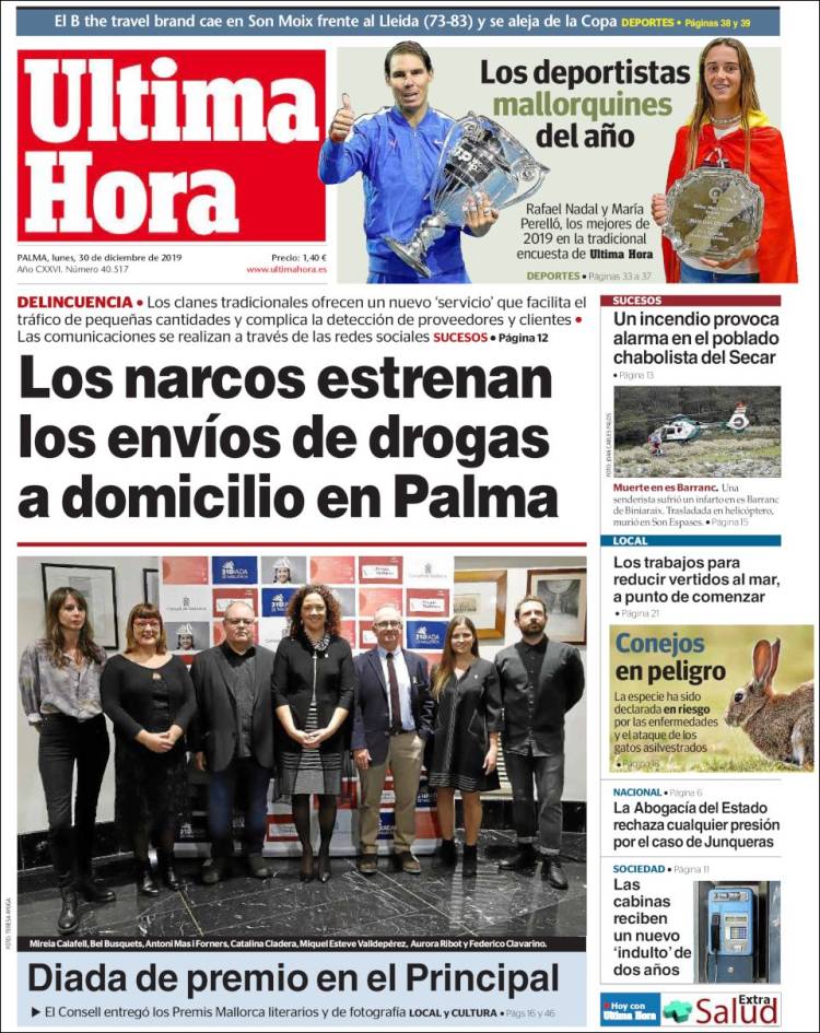 Portada de Última Hora (Espa&ntilde;a)
