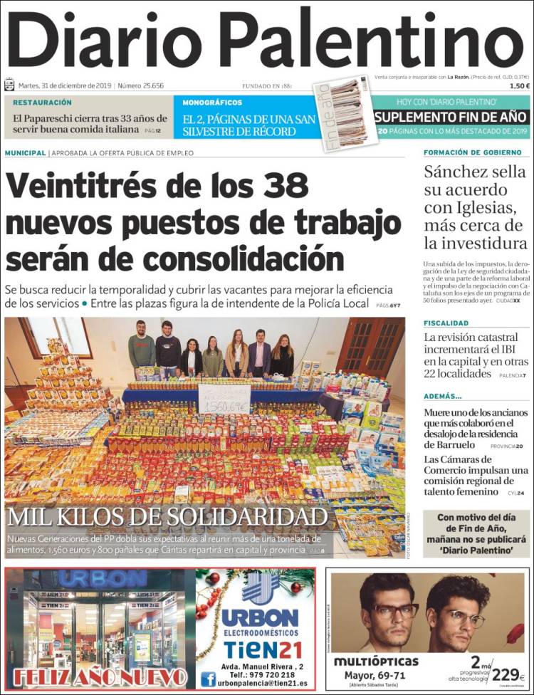 Portada de Diario Palentino (España)
