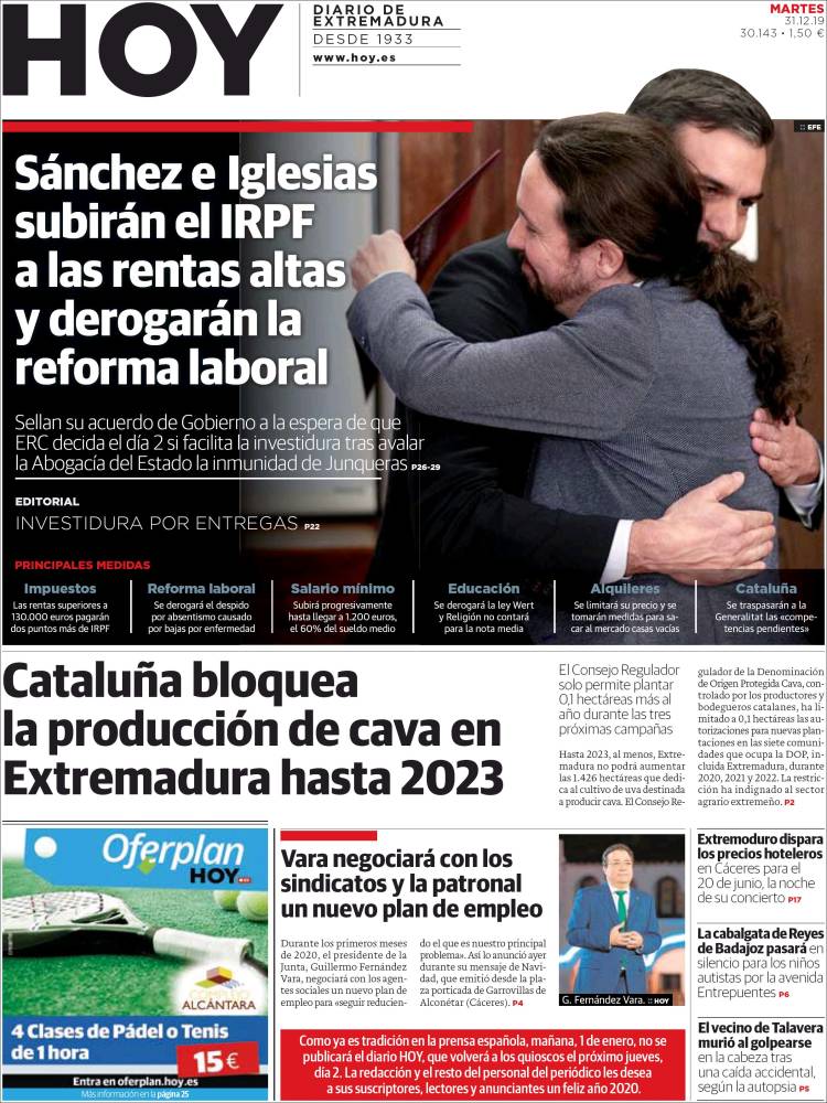 Portada de Hoy - Badajoz (Spain)