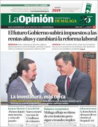 Portada de La Opinión de Málaga (Spain)