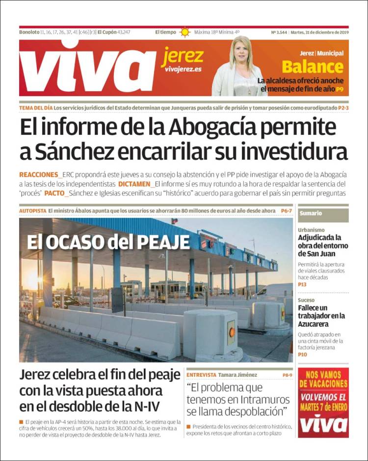 Portada de Viva Jerez (España)